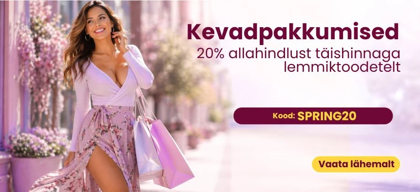 20% allahindlust täishinnaga lemmiktoodetelt - Lovesexshop.ee sex shop