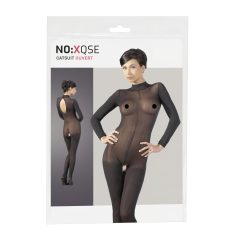 NO:XQSE - seksikas bodystocking naistele - must