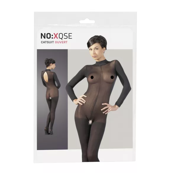 NO:XQSE - seksikas bodystocking naistele - must - M/L