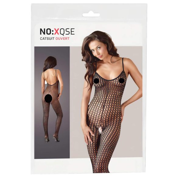 NO:XQSE - avatud võrkkombinesoon (must) - M/L