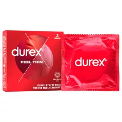 Durex Feel Thin - naturaalset tunnet pakkuv kondoom (3 tk)