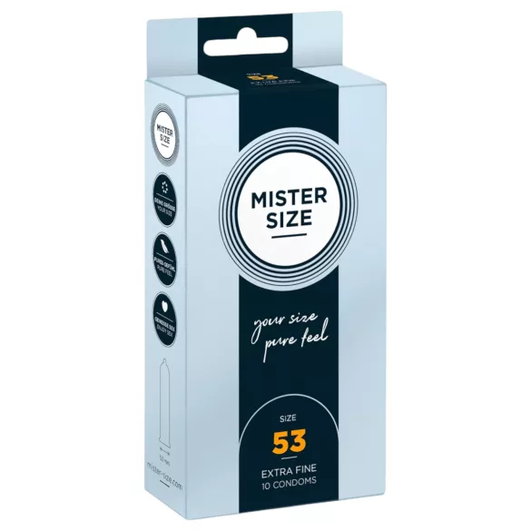 Mister Size - õhuke kondoom - 53mm - 10 tk