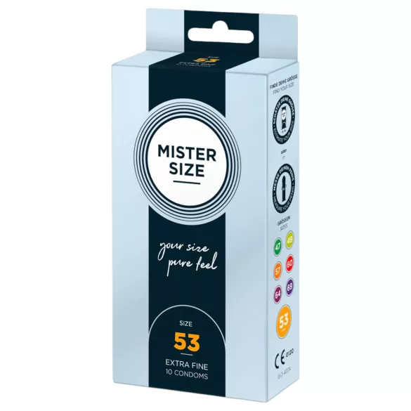 Mister Size - õhuke kondoom - 53mm - 10 tk