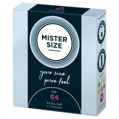 Mister Size - õhuke kondoom - 64 mm - 3 tk