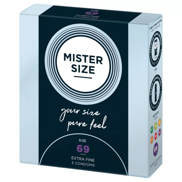 Mister Size - õhuke kondoom - 69 mm - 3 tk