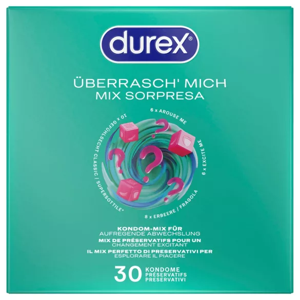 Durex Surprise Me - kondoomide komplekt 30 tk