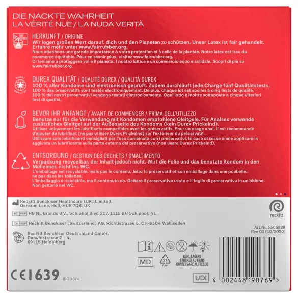 Durex - XXL kondoomid (30 tk)