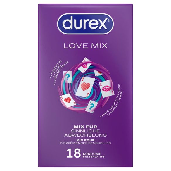 Durex Love Mix - kondoomide komplekt (18 tk)
