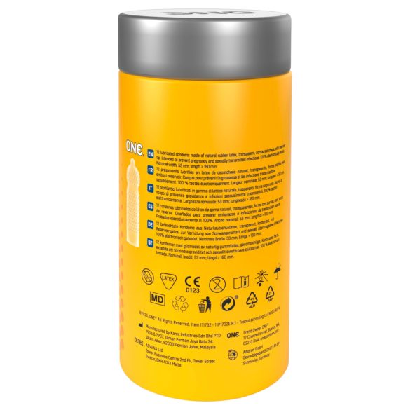 ONE Super Studs - täppidega kondoomid - 12 tk