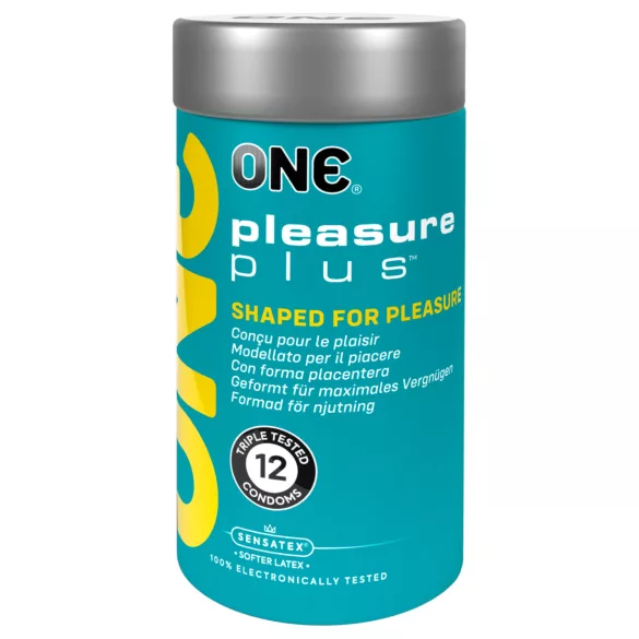 ONE Pleasure Plus - sisemiste ribidega kondoomid - 12 tk