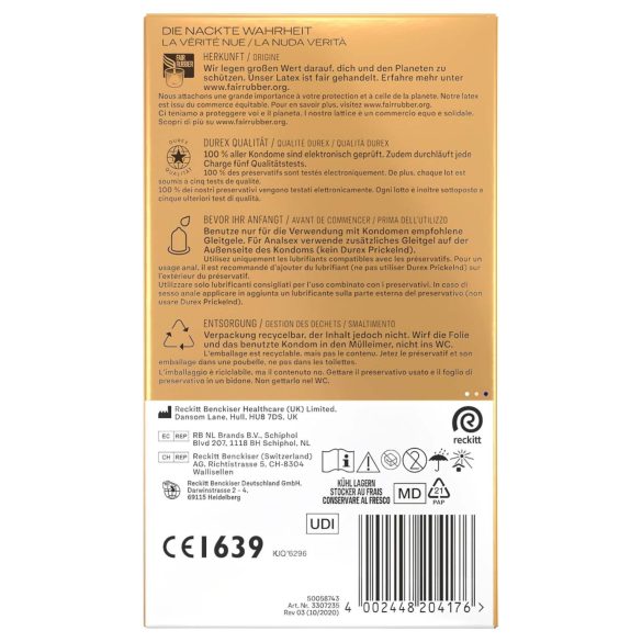 Durex Hautnah - kondoomid - eriti libestatud - 10 tk