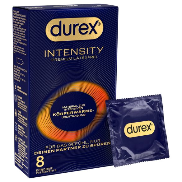 Durex Intensity - õhuke, lateksivaba kondoom (8 tk)