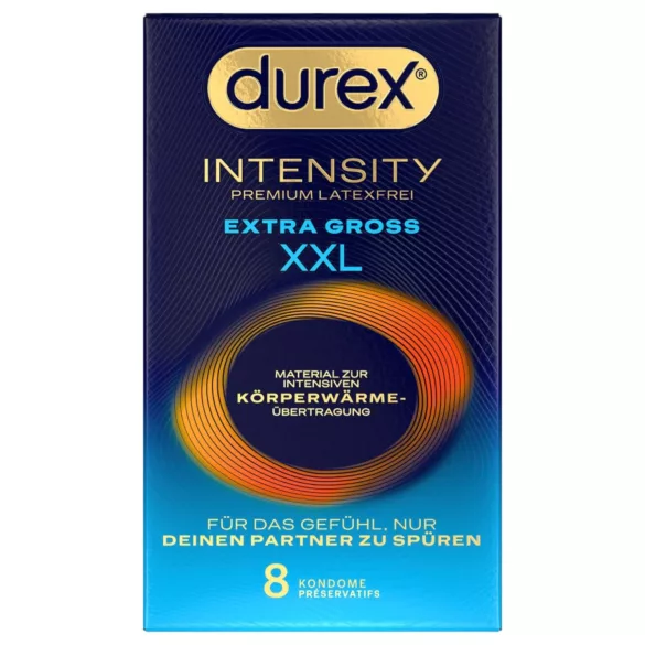 Durex Intensity XXL - lateksivaba kondoomid - 8 tk