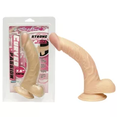 NMC - kõver dildot - naturaalne - 19 cm
