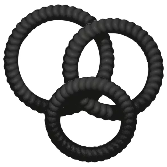 You2Toys - peeniserõngaste komplekt - 3 tk - must
