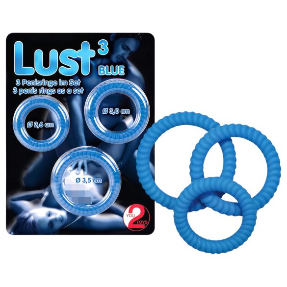 You2Toys - Lusti peeniserõngaste trio - sinine
