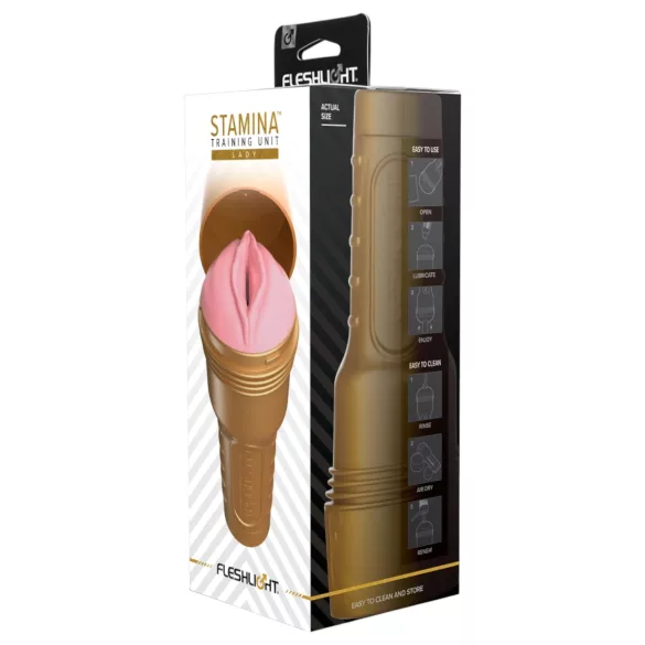 Fleshlight - masturbaator vagina - stamina treening - roosa