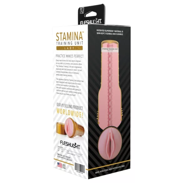 Fleshlight - masturbaator vagina - stamina treening - roosa