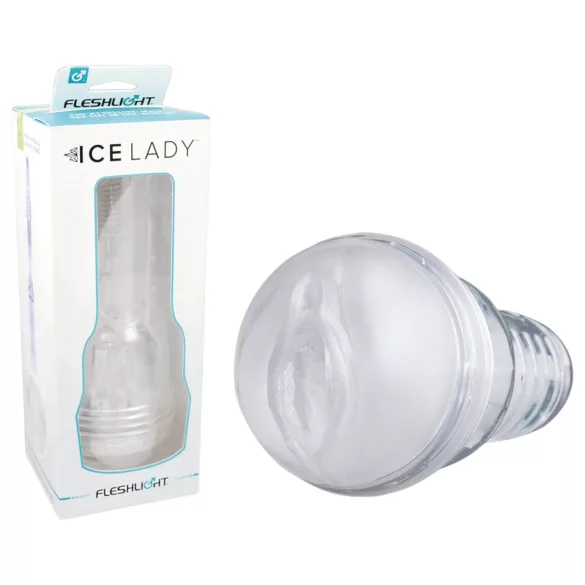 Fleshlight Ice Lady - läbipaistev masturbaator - vaginaalsisene