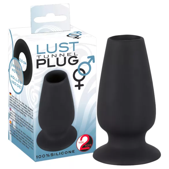 You2Toys - anaalitunnel - õõnes anaalilaiendaja - must
