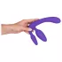 You2Toys - Tripla, kinnitatav dildo ilma rihmadeta (lilla)