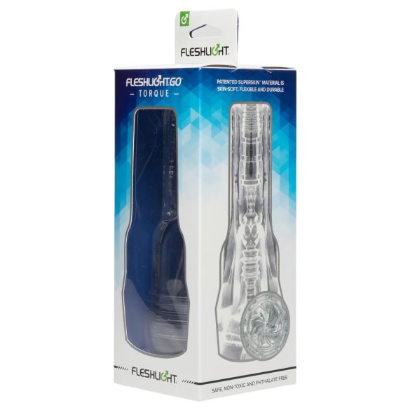 Fleshlight GO Torque - taskuvagina - läbipaistev - kompakt suurus