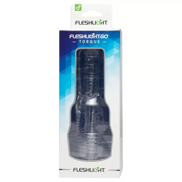 Fleshlight GO Torque - taskuvagina - läbipaistev - kompakt suurus