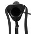 You2Toys - Täispuhutav Strap-On - õõnes, silikoonist dildo (must)