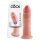 King Cock 9 - iminapaga realistlik dildo (23 cm) - naturaalne