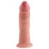 King Cock 9 - iminapaga realistlik dildo (23 cm) - naturaalne