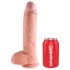 King Cock - realistlik peenisega dildo munanditega - 25 cm naturaalne