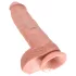 King Cock - realistlik peenisega dildo munanditega - 25 cm naturaalne