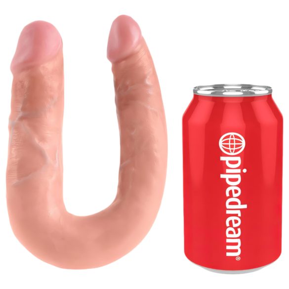 King Cock kahepoolne dildo (keskmine) - naturaalne