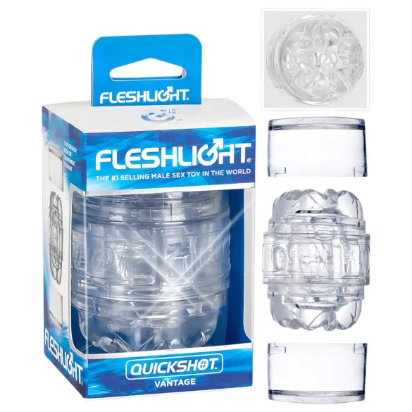 Fleshlight Quickshot Vantage - reisimasin meestele - läbipaistev