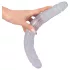 Kristall - topeltdildo - klaas - 34 cm