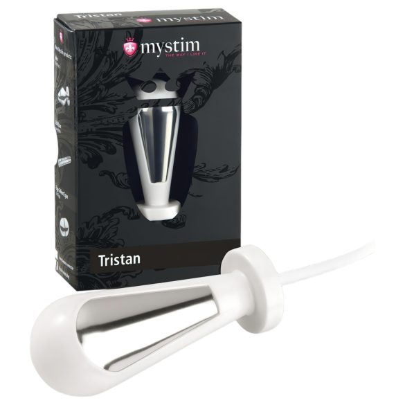 Mystim Tristan - elektrooniline valge dildo-küünal