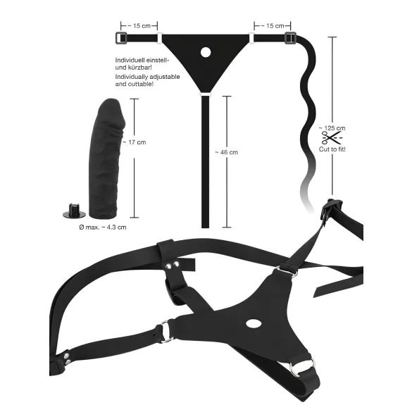 You2Toys - silikoonist strap-on dildo - must