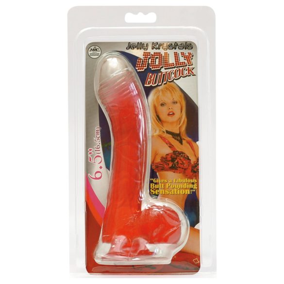 Jolly - dildo - 17 cm - punane