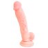 Meditsiiniline silikoondildo (18cm) - naturaalne