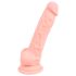 Meditsiiniline silikoondildo (18cm) - naturaalne