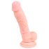 Meditsiiniline silikoondildo (18cm) - naturaalne