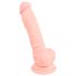Meditsiiniline silikoondildo (18cm) - naturaalne