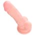 Meditsiiniline silikoondildo (18cm) - naturaalne