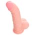 Meditsiiniline silikoondildo (20cm) - naturaalne