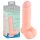 Meditsiiniline - sirge meditsiiniline silikoonist dildo (20cm) - naturaalne