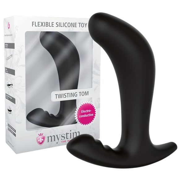 mystim Twisting Tom - elektro anaaldildo (must)
