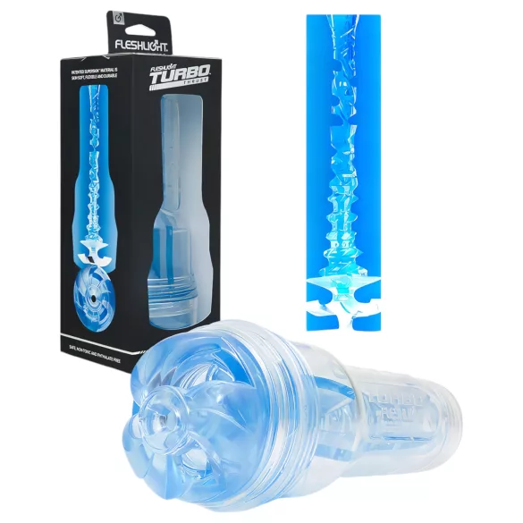 Fleshlight Turbo Thrust - meeste masturbaator - vaakum - sinine