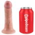 King Cock Strap-on 6 - kinnitusega dildo - naturaalne