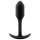 b-vibe Snug Plug 1 - raskusega anaalplug (55g) - must