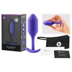 b-vibe - anaalplugg kahe kuuliga - 114g - lilla